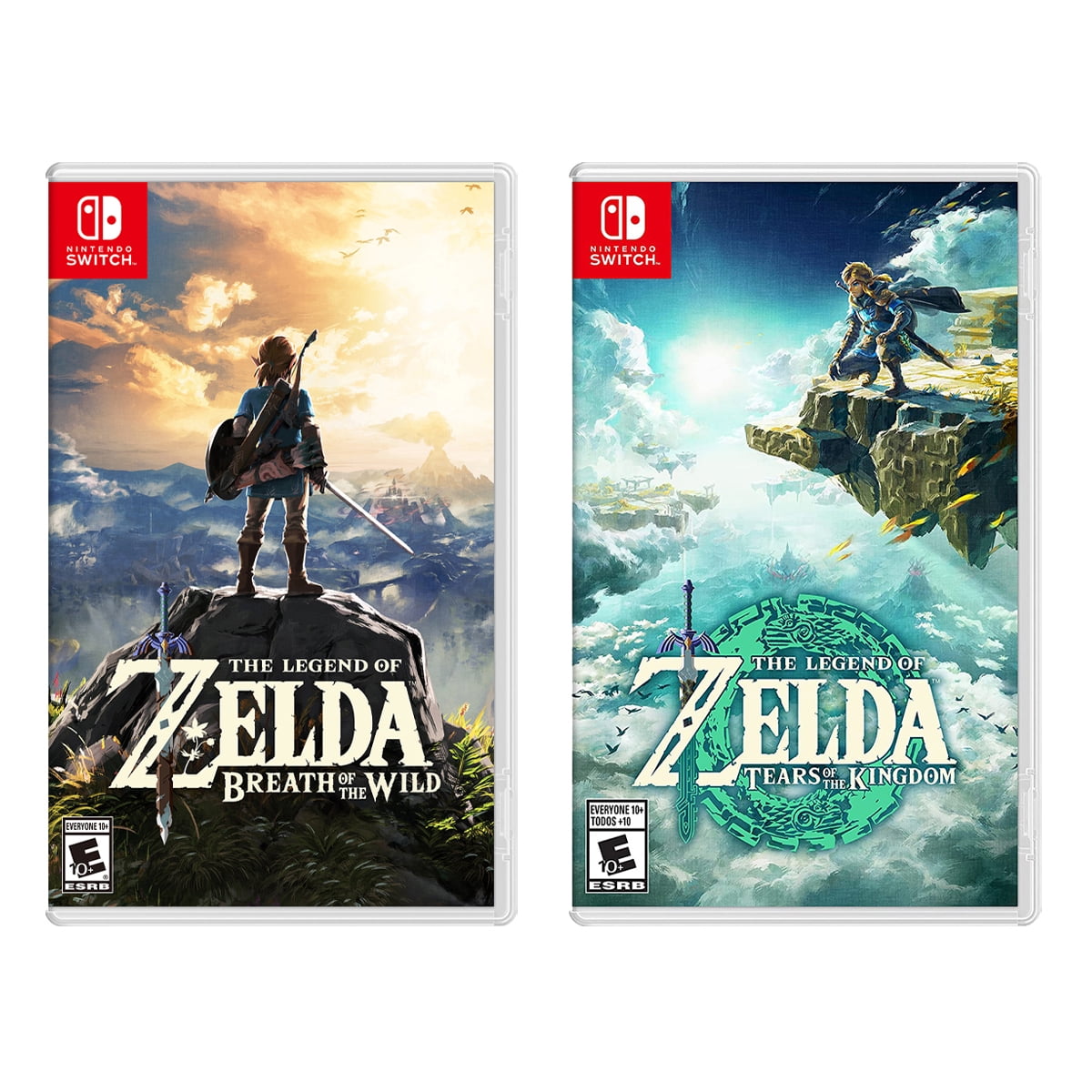 The Legend of Zelda: Tears of the Kingdom and Breath of the Wild Two Game  Bundle - Nintendo Switch - Walmart.com