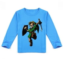 The Legend of Zelda Themed Kids' Long Sleeve T-shirt: Comfortable Cotton for Spring & Autumn