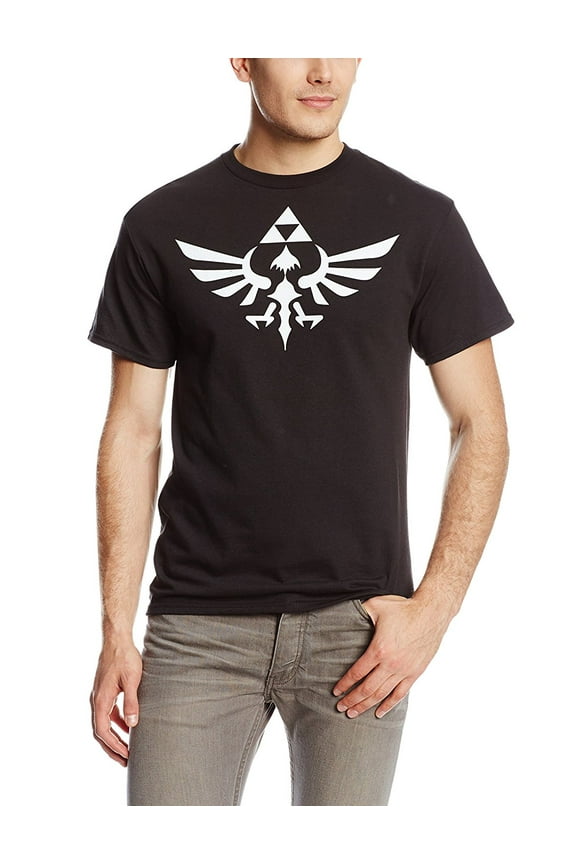 The Legend of Zelda Triumphant Triforce Logo Adult Black T-Shirt