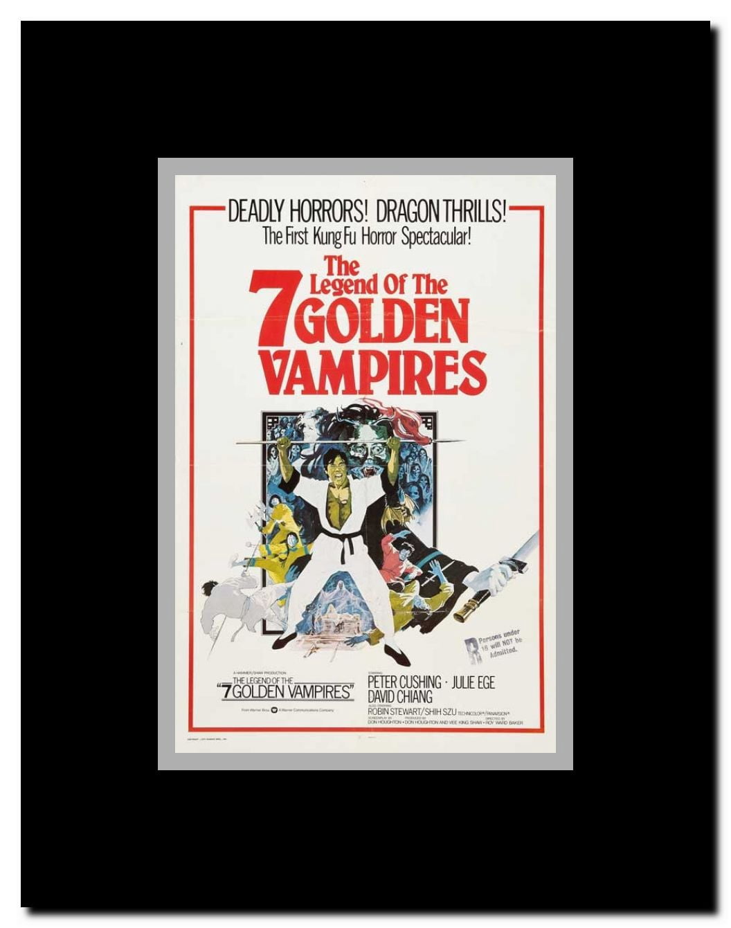 The Legend of the 7 Golden Vampires Framed Movie Poster