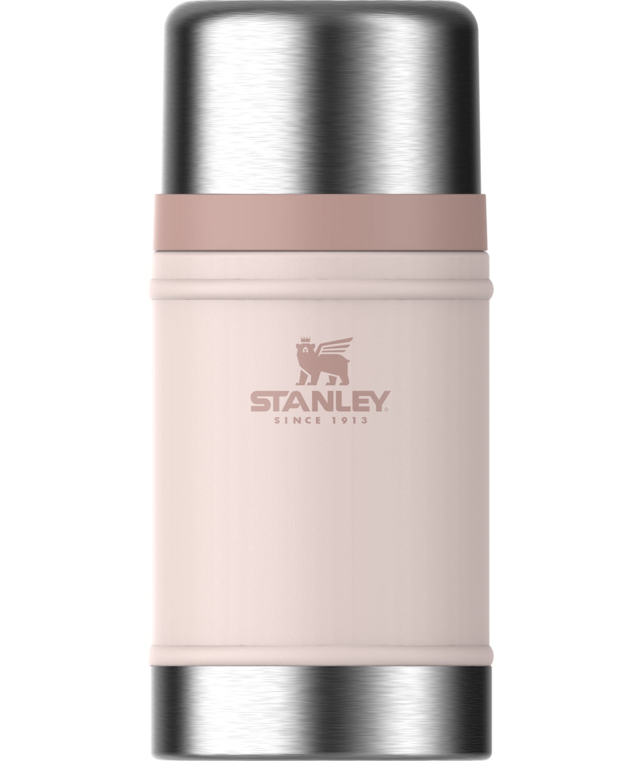 Stanley Legendary Classic 24 oz Refillable Travel Bottles, Rose Quartz, 1 Count, Stainless Steel Food Jar