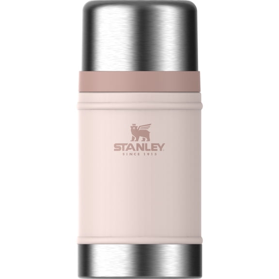 Stanley Legendary Classic 24 oz Refillable Travel Bottles, Rose Quartz, 1 Count, Stainless Steel Food Jar