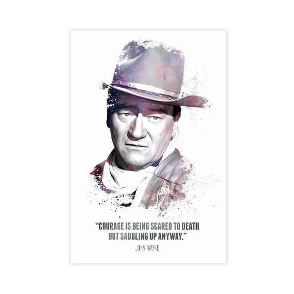 The Legendary John Wayne And His Quote Canvas Poster Bedroom Decor Landscape Office Room Decor Gift