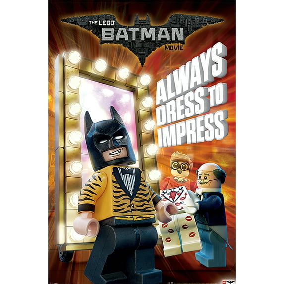 The Lego Batman Movie - Movie Poster / Print (Always Dress To Impress) (Poster & Poster Strip Set)