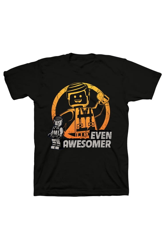 The Lego Movie Even Awesomer Adult T-Shirt (Large, Navy Blue)