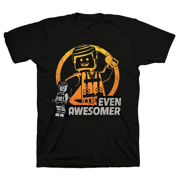 The Lego Movie Even Awesomer Adult T-Shirt (XXX-Large, Navy Blue)