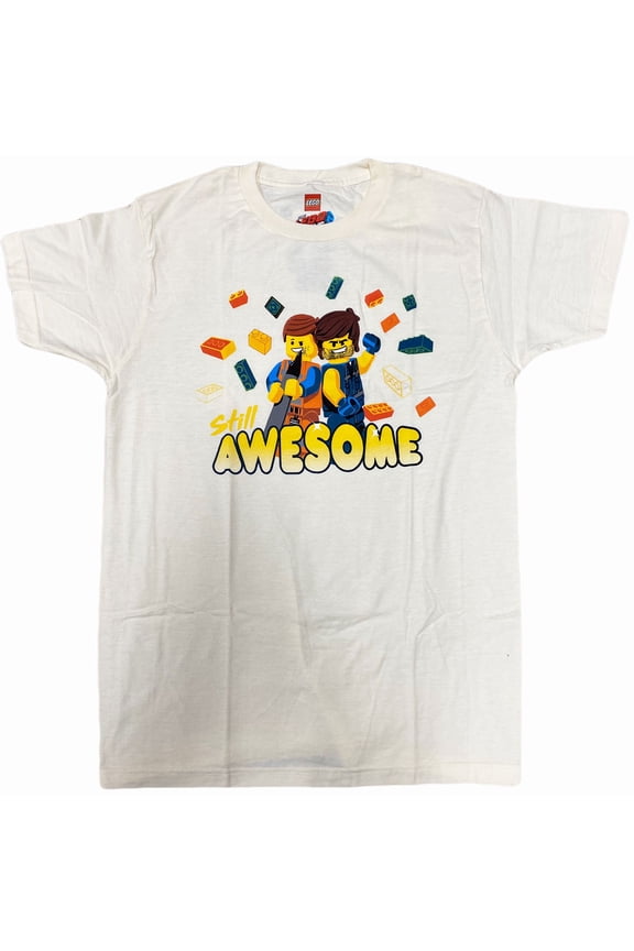 The Lego Movie Still Awesome Adult T-Shirt (XXX-Large, Light Yellow)