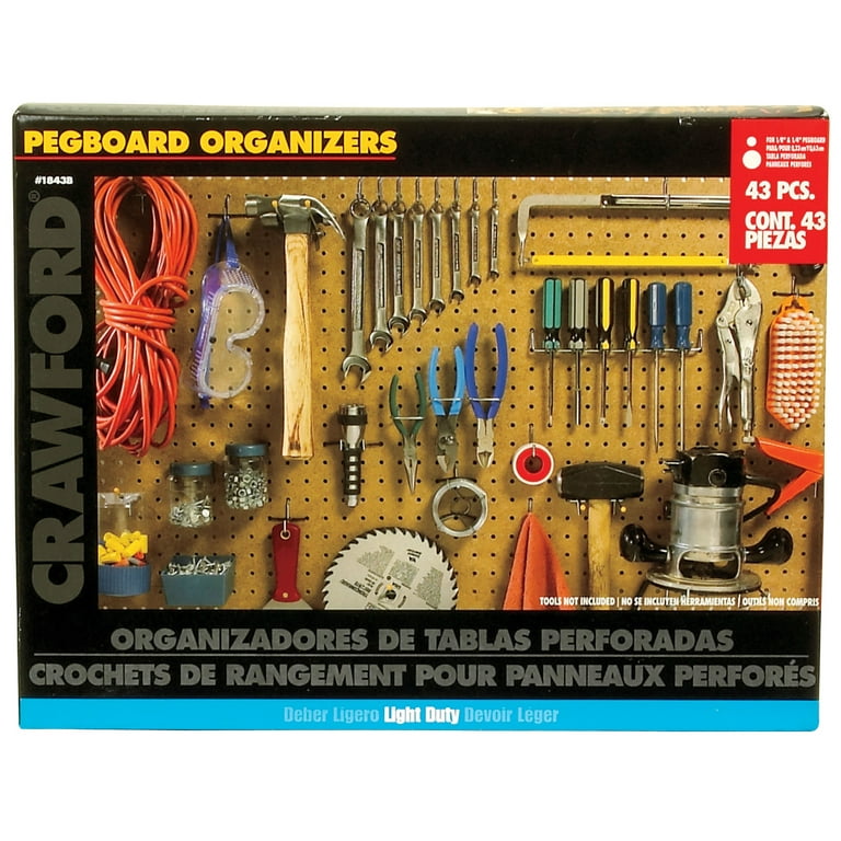 Crawford 43pc Pegboard Kit Crawford 43pc Pegboard Kit