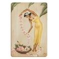 thumbnail image 1 of The Leimaker - Vintage Hawaiian Airbrush Art by Gill c.1940s - 8 x 12 inch Vintage Wood Art Sign, 1 of 4