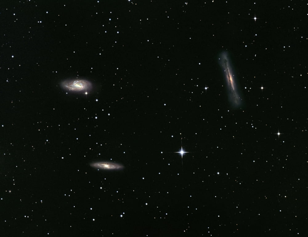 The Leo Triplet Canvas Art - Robert GendlerStocktrek Images (16 x 12)