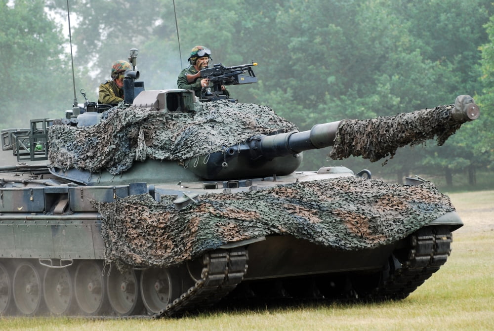 The Leopard 1A5 main battle tank Canvas Art - Luc De JaegerStocktrek Images (34 x 23)