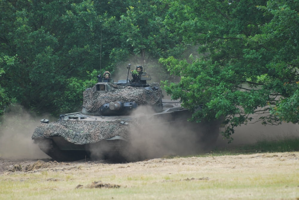 The Leopard 1A5 main battle tank Canvas Art - Luc De JaegerStocktrek Images (34 x 23)
