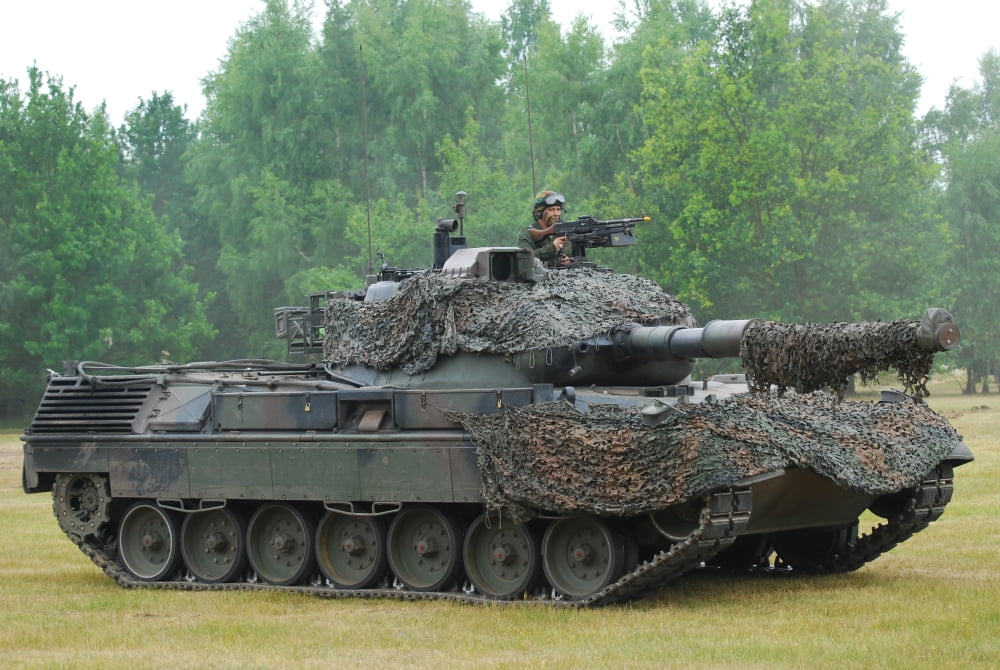 The Leopard 1A5 main battle tank Canvas Art - Luc De JaegerStocktrek Images (34 x 23)