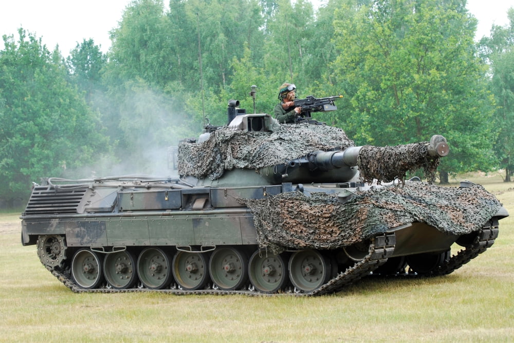 The Leopard 1A5 main battle tank Canvas Art - Luc De JaegerStocktrek Images (34 x 23)
