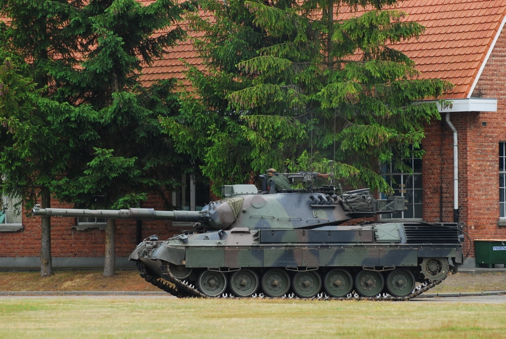The Leopard 1A5 main battle tank in use with the Belgian Army Canvas Art - Luc De JaegerStocktrek Images (34 x 23)