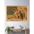 thumbnail image 1 of The Lesson Â€“ Cats In The School Of Anarchy Poster Wall Art, Modern Wall Decor For Living Room Bedroom, 8x12 UNFRAMED, 1 of 3