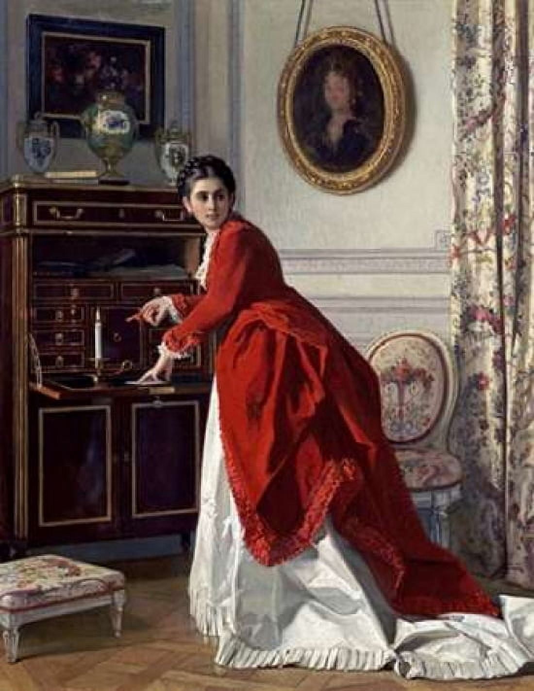 The Letter Canvas Art - Charles Baugniet (22 x 28)