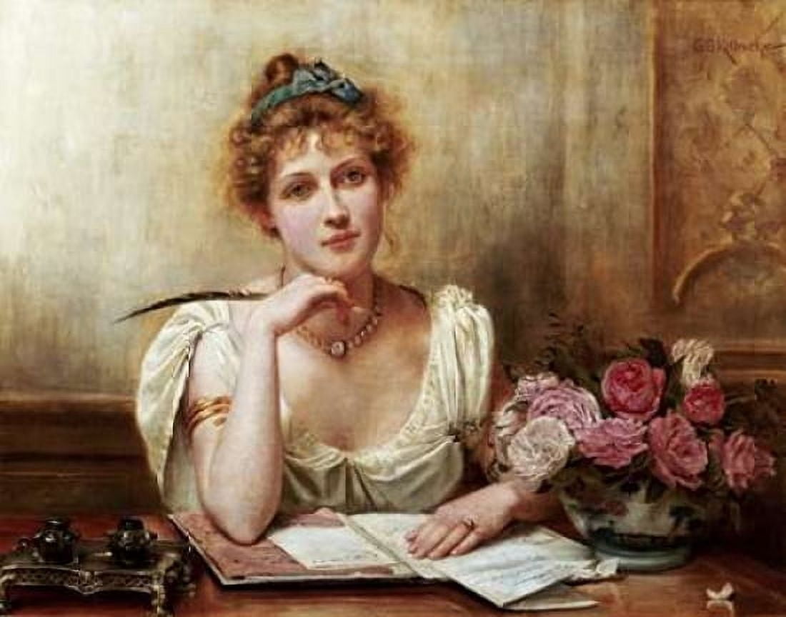 The Letter Canvas Art - George Goodwin Kilburne (24 x 30)