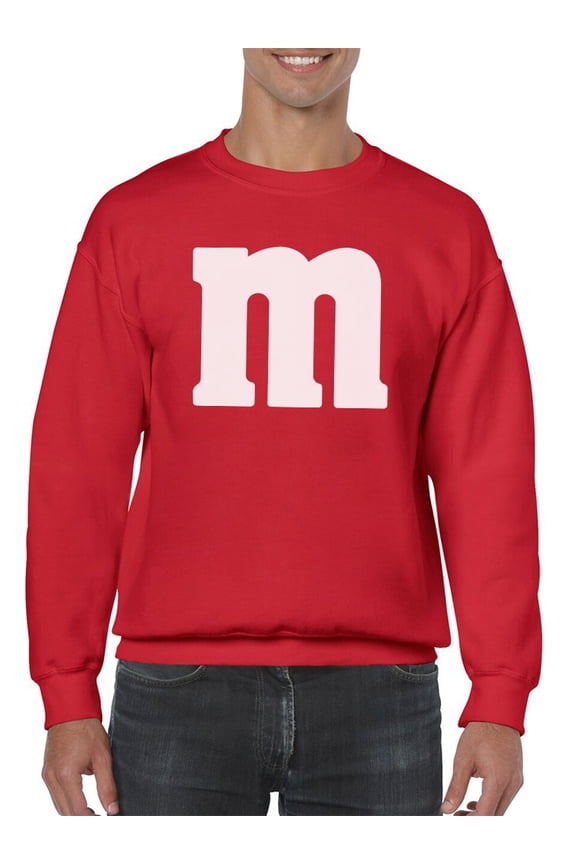 The Letter M Men Sweatshirt, Male x-Large