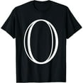 thumbnail image 1 of The Letter O Classic Style Capital Alphabet Monogram Initial T-Shirt, 1 of 4