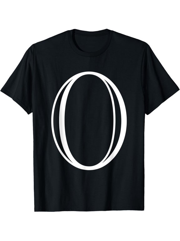 The Letter O Classic Style Capital Alphabet Monogram Initial T-Shirt