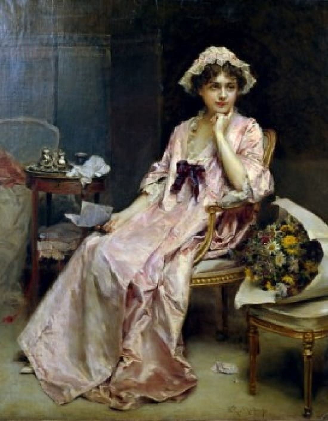 The Letter by Federico de Madrazo y Kuntz (815-1894) Canvas Art - Federico de Madrazo y Kuntz (24 x 36)