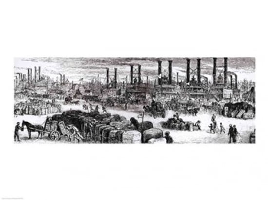 The Levee New Orleans Canvas Art - (24 x 18)