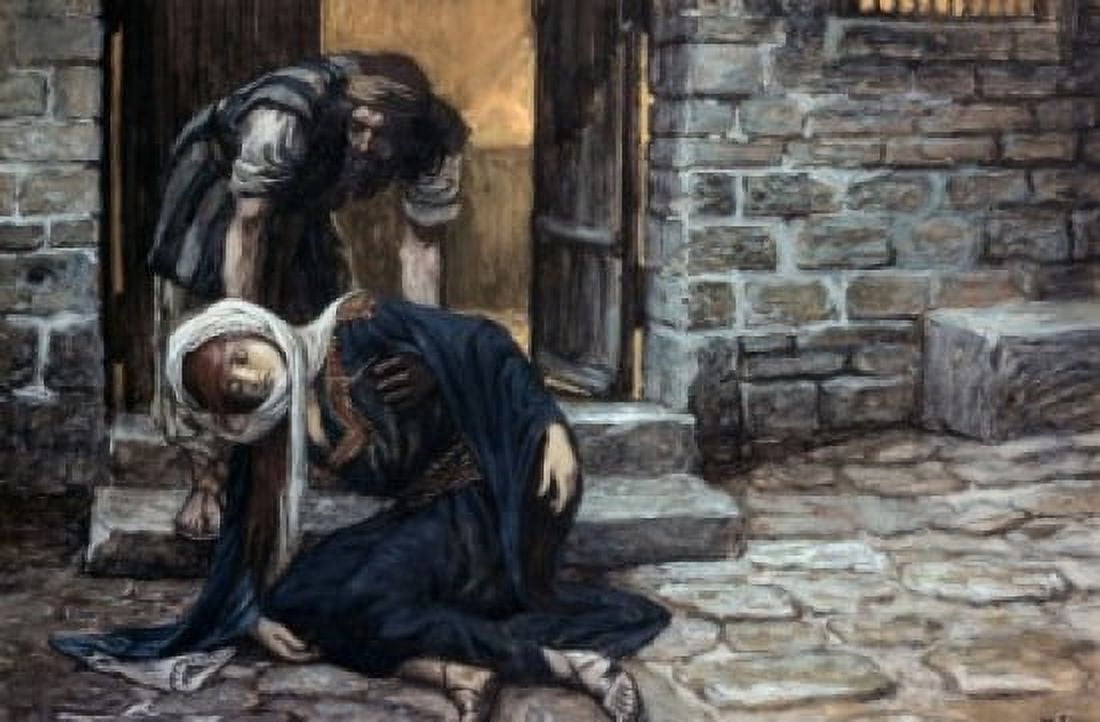 The Levite Findeth His Dead Wife James Tissot (1836-1902 French) Jewish Museum New York City Canvas Art - James Tissot (24 x 36)