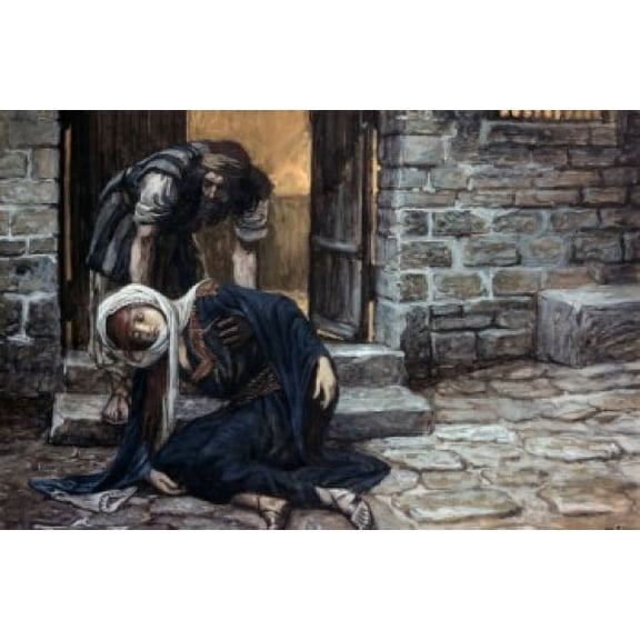 The Levite Findeth His Dead Wife, James Tissot, (1836-1902 French), Jewish Museum, New York City Poster Print (24 x 36)