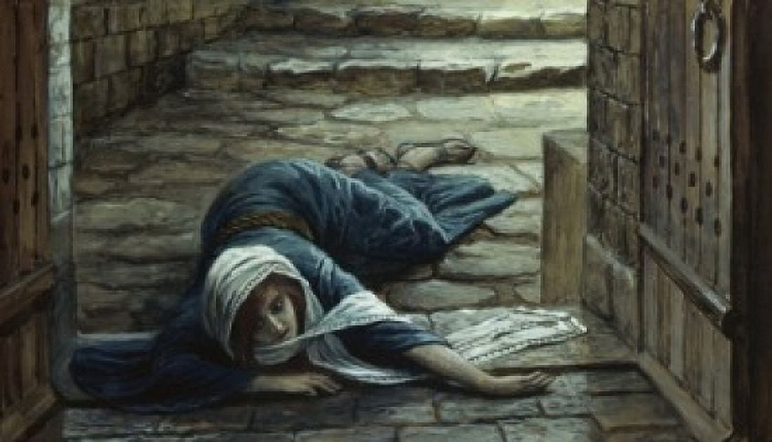 The Levites Wife Dies at the Door James J Tissot (1836-1902French) Jewish Museum New York USA Canvas Art - James Tissot (24 x 36)