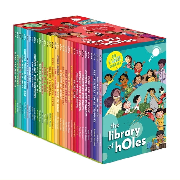 The Library of Holes (New Box Set with 33 Hole Books!) Buy 30, Get 3 Free!, (Paperback)