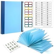The Life Book Document Organizer Binder for Important Documents in Case I Binder End of Life Planning, Family Planner Organizer with Labels Blue