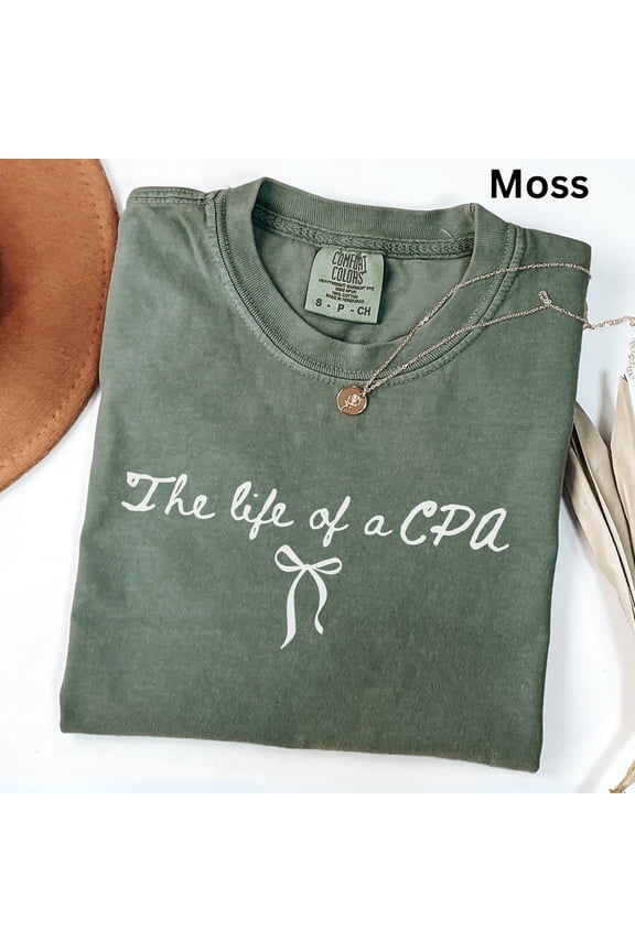 The Life Of A Cpa Coquette Bow Accountant Tax Season T-Shirt All Size S-3XL