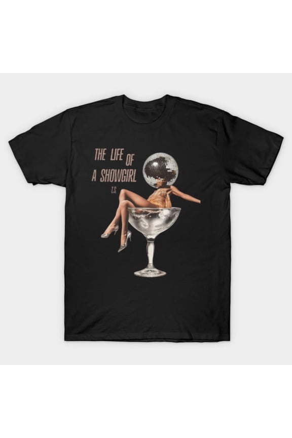 The Life Of A Showgirl Funny Retro Vintage Burlesque Vegas Performer - Relaxed Look G6002 T-Shirt, for men and women, Up to Size 5XL