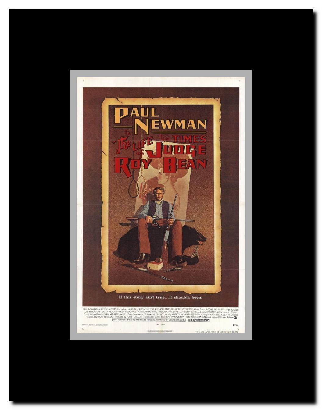 The Life & Times of Judge Roy Bean Framed Movie Poster