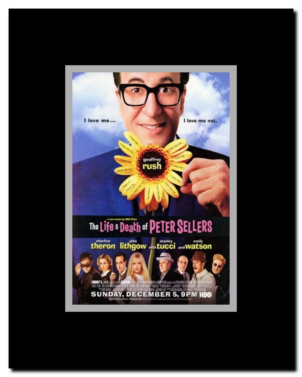 The Life and Death of Peter Sellers Framed Movie Poster