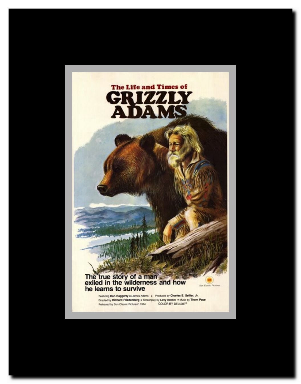 The Life and Times of Grizzly Adams Framed Movie Poster
