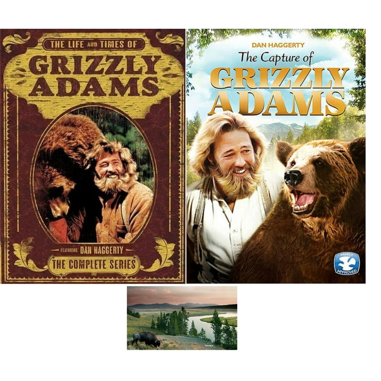 The Life and Times of Grizzly Adams The Capture of Grizzly Adams The Complete Collection DVD Set Includes Glossy Print Yosemite Art Card