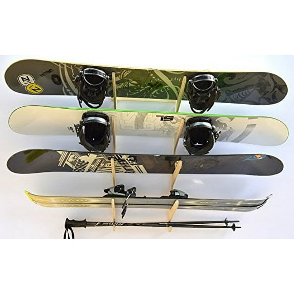 The Lifty Snowboard Wall Rack (Holds 4)