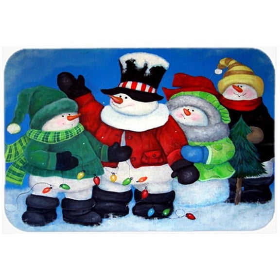 The Light Brigade Snowman Glass Cutting Board- Large