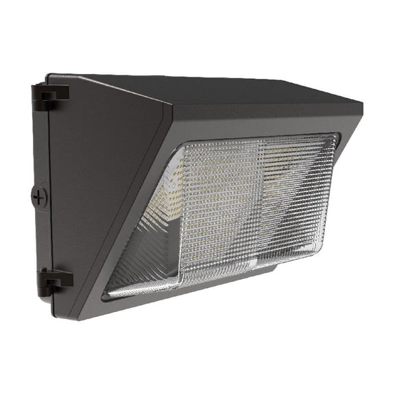 100W LED Wall Pack with Dust-to-Dawn Photocell. 5000 K 16800 Lumen, 150LM/W, [650-900W HPS/HID Equiv.] 100-277V, UL/DLC, Waterproof, Commercial Garage Awning Security Area Light ( 1 Pack )