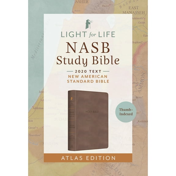 The Light for Life NASB Study Bible--Atlas Edition [Thumb Indexed] (Mocha Brown)
