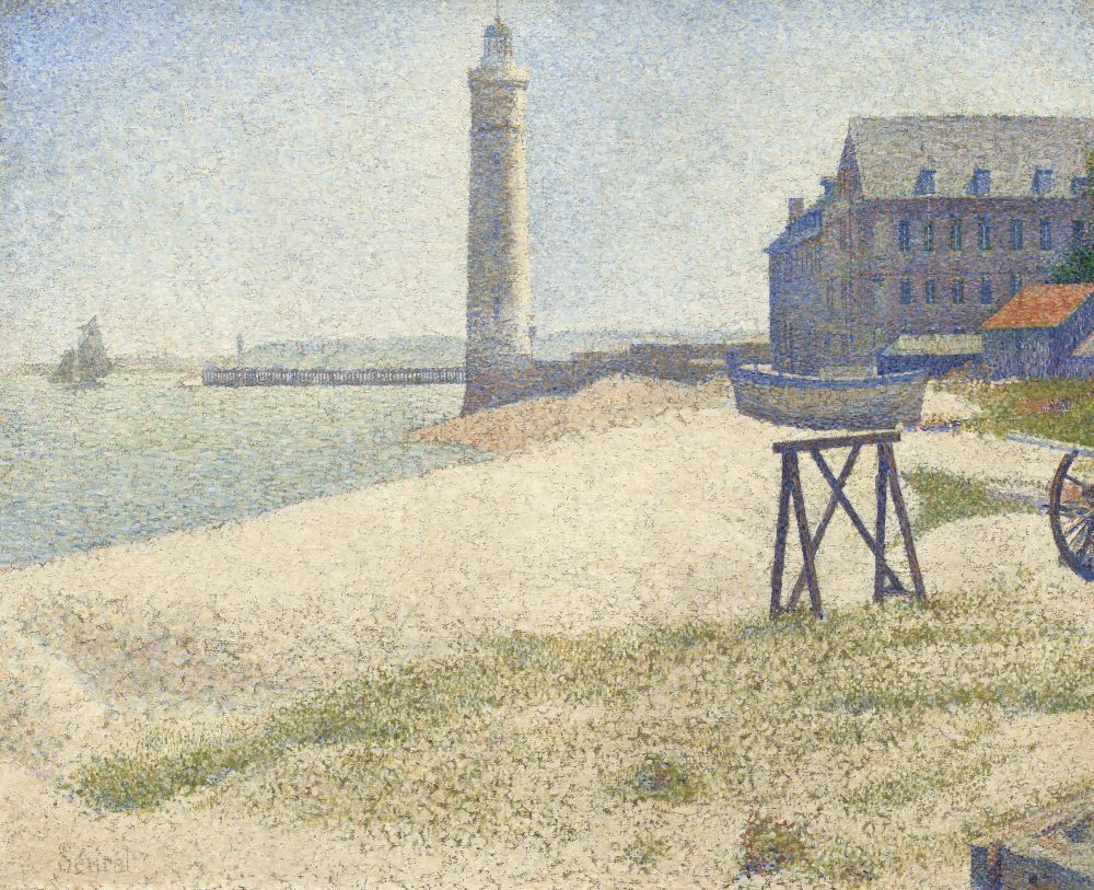 The Lighthouse At Honfleur Canvas Art - (24 x 18)