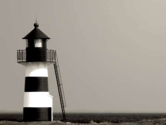 The Lighthouse Oddesund Jylland Denmark Canvas Art - Hakan Strand (18 x 24)