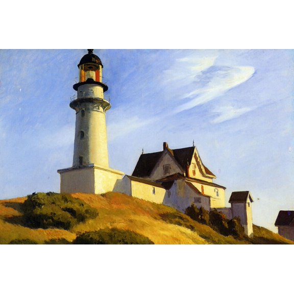 """The Lighthouse at Two Lights Edward Hopper"" Canvas or Print Wall Art"