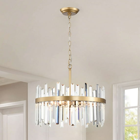 The Lighting Shop 5-Light Crystal Glossy Bronze Chandelier