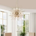 thumbnail image 1 of The Lighting Store Valeria 12-light Shiny Bronze Sputnik Sphere Chandelier, 1 of 5