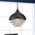 thumbnail image 1 of The Lighting Store Visalia Antique Black Single Light Crystal Pendant Chandelier, 1 of 5