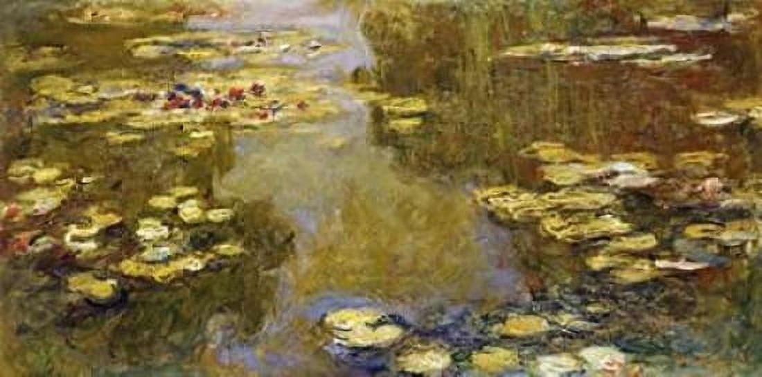 The Lily Pond Canvas Art - Claude Monet (10 x 20)