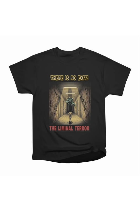 The Liminal Terror Retro Backrooms Horror Graphic T-Shirt Tee Gift For Him Merch For Her A